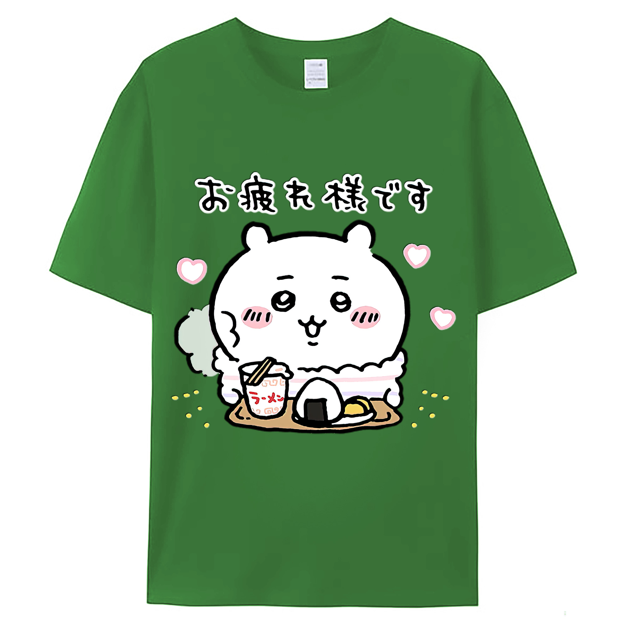 （画像用） ちいかわ ちいかわ Chii-kawa chiikawa レディースカジュアルプリントTシャツ（綿100％）